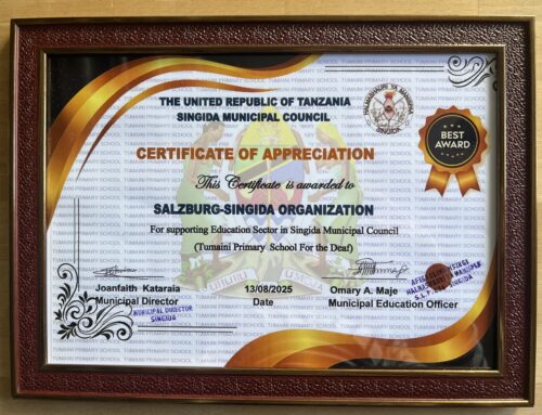 Certificate of Appreciation
